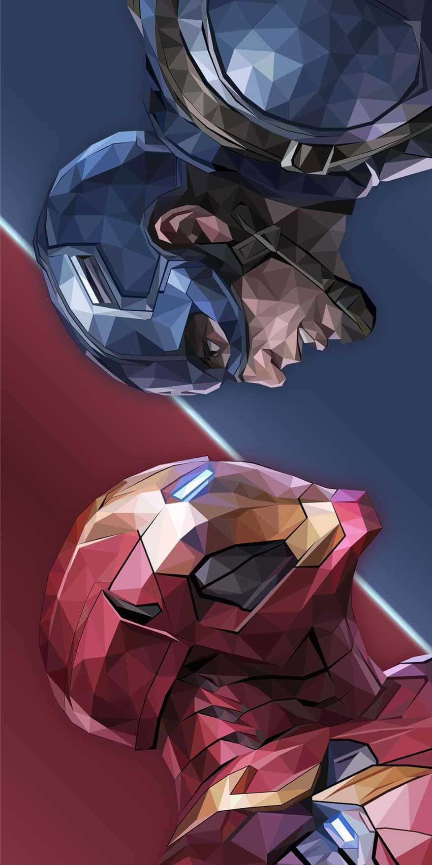 Marvel Heroes Face Offi Phone Wallpaper Wallpaper