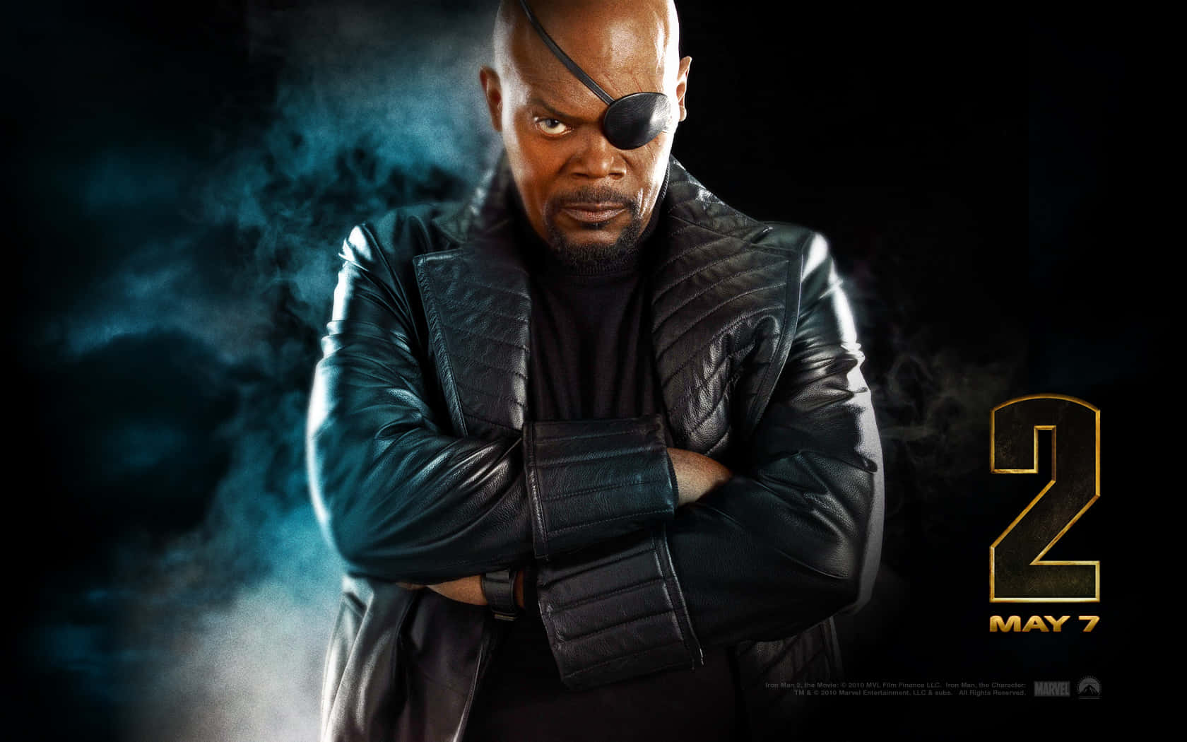 Marvel Nick Fury Samuel L. Jackson Movie Poster Wallpaper