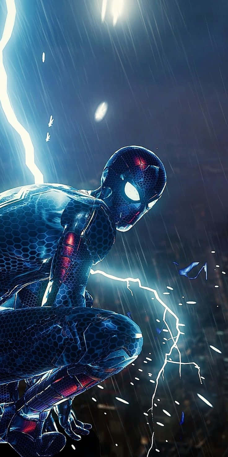 Marvel Ps4 Spiderman Lightning Wallpaper