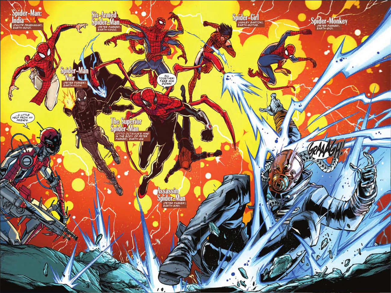 Marvel's Superior Spider-man Swinging Into Action Wallpaper