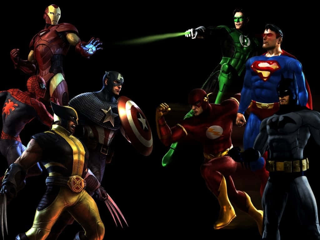 Marveland D C Heroes United Wallpaper