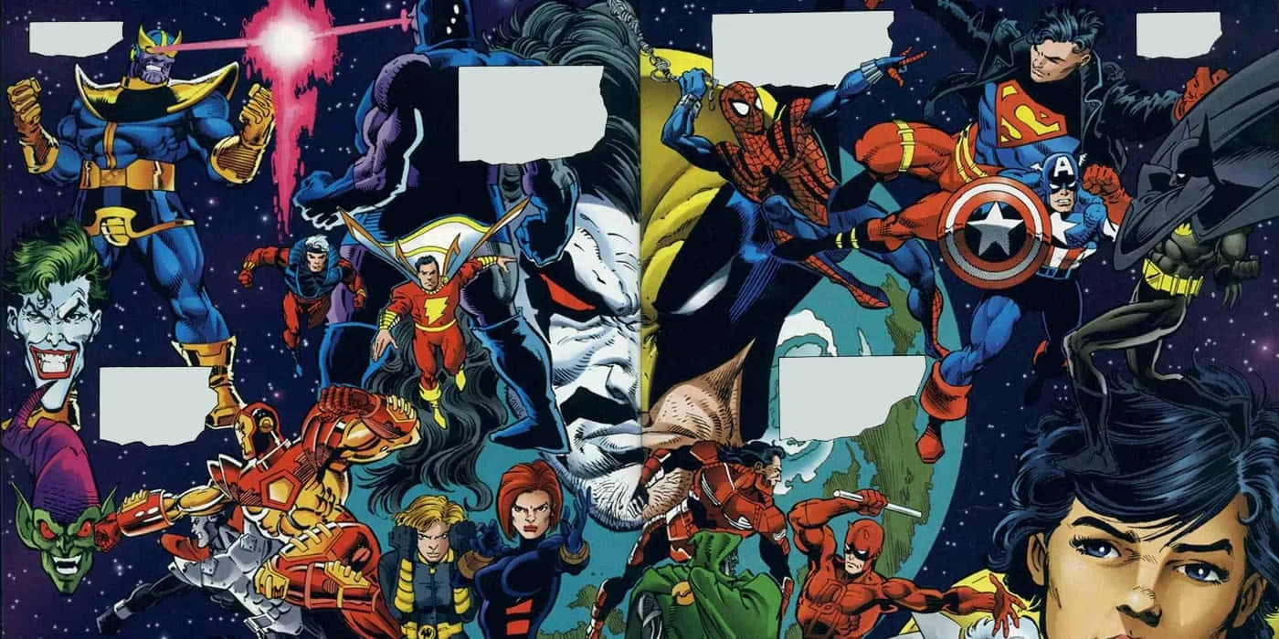 Marvelvs D C Epic Crossover Wallpaper