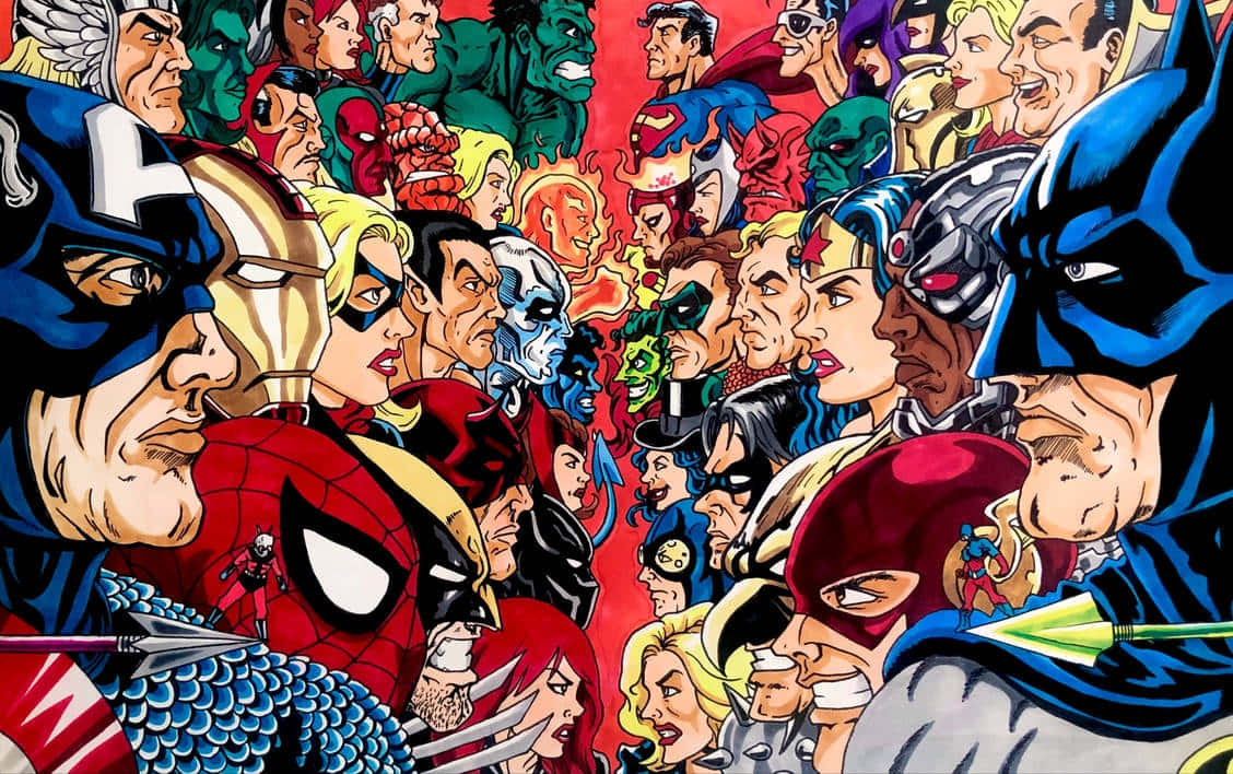 Marvelvs D C Face Off Wallpaper