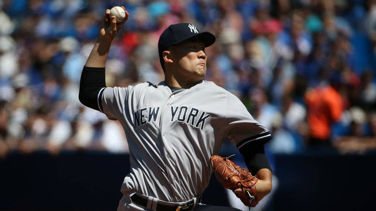 Masahiro Tanaka Graceful Throw Wallpaper