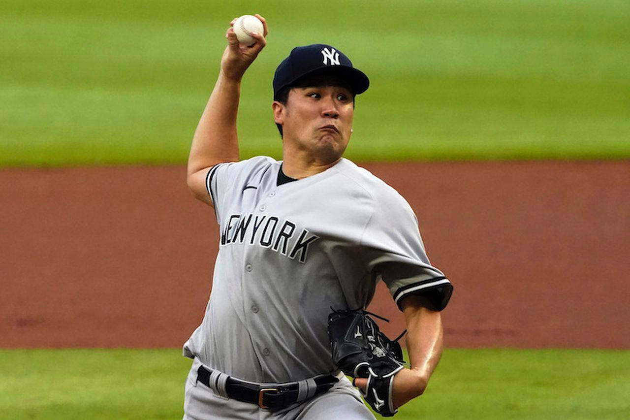 Masahiro Tanaka Powerful Throw Wallpaper