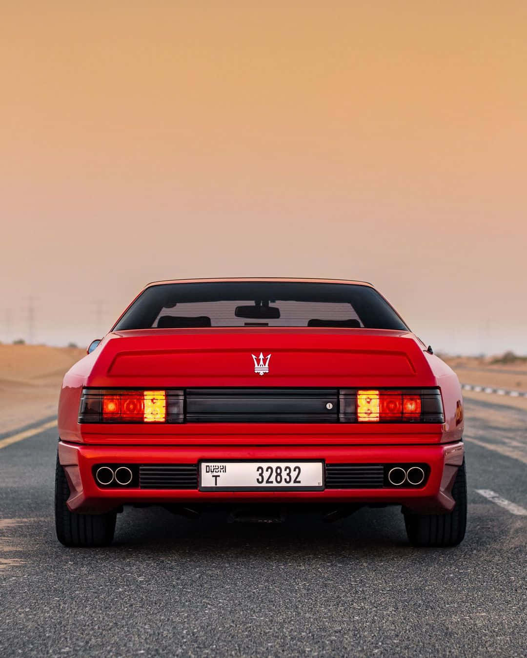 Maserati Shamal Rear View Dusk Wallpaper