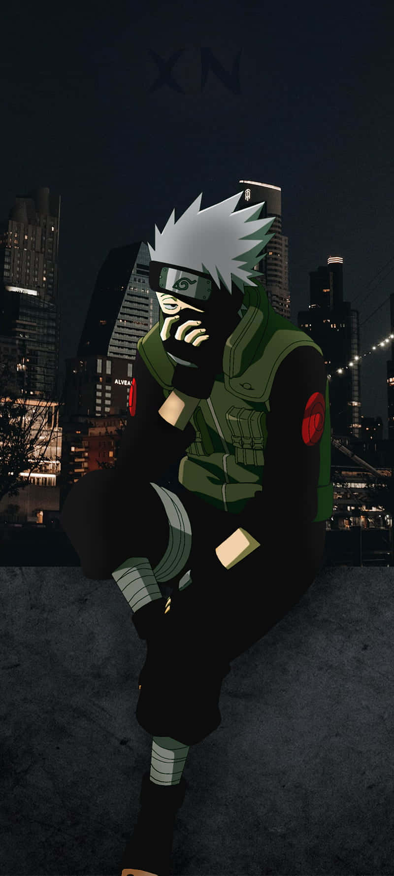 Masked Kakashi For Naruto Aesthetic Phone Wallpaper