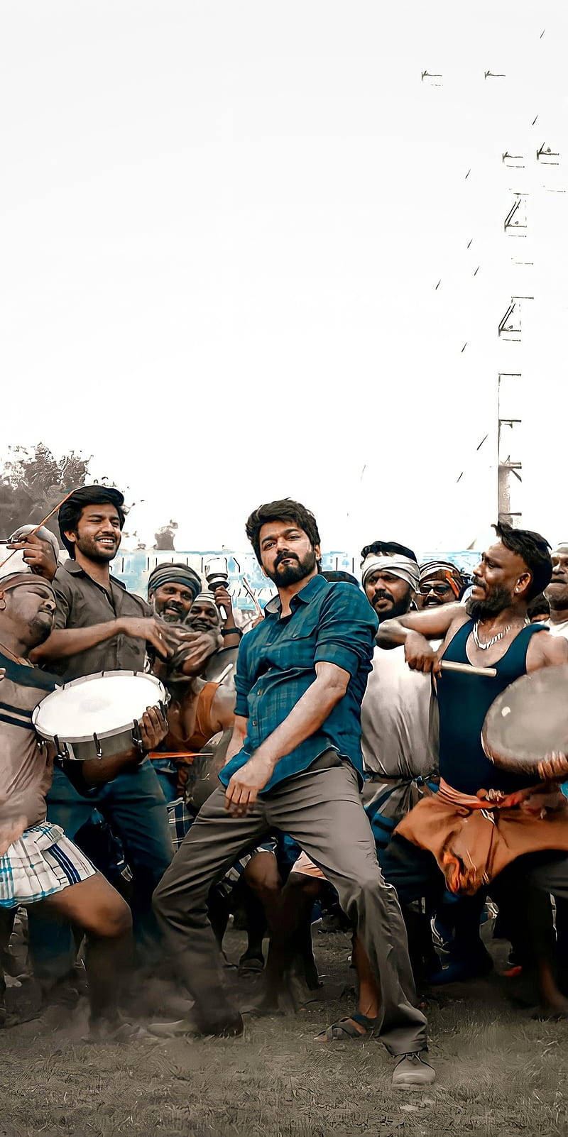 Master Vijay Hd Music Dance Group Wallpaper