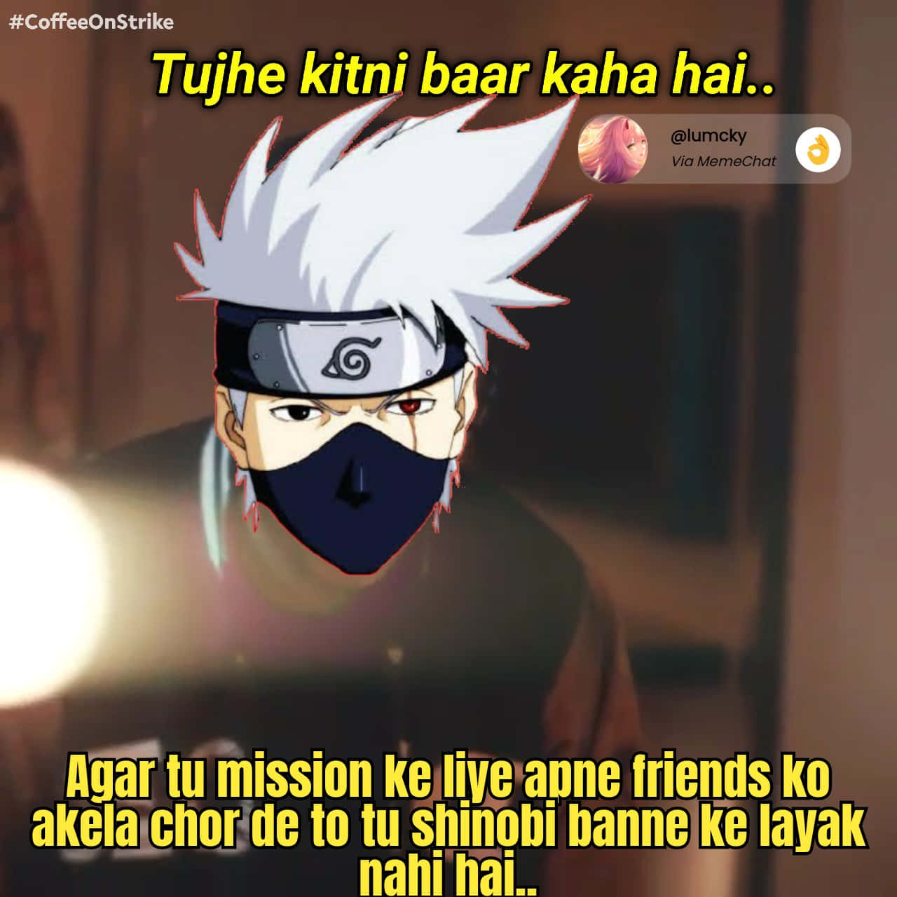 Masterful Kakashi Hatake Quote Wallpaper Wallpaper