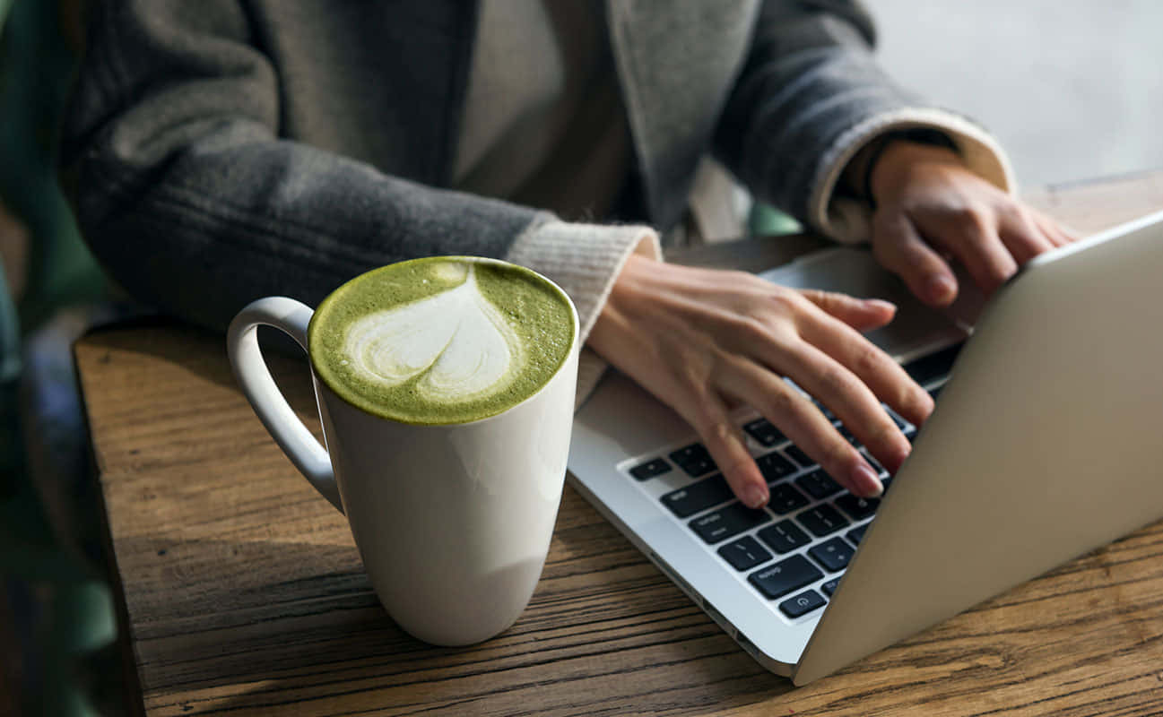 Matcha Latte Work Session Wallpaper