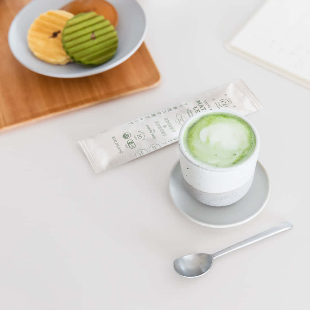 Matcha Latteand Traditional Sweets Wallpaper