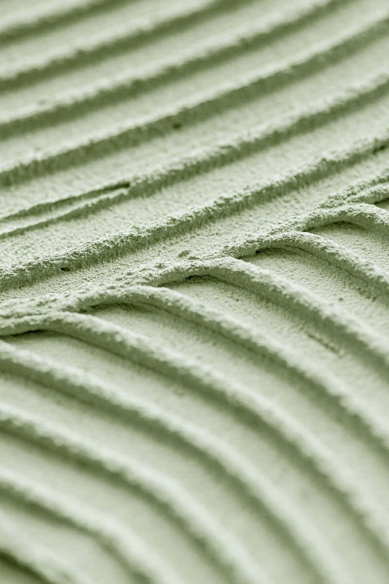 Matcha Powder Waves Texture Wallpaper