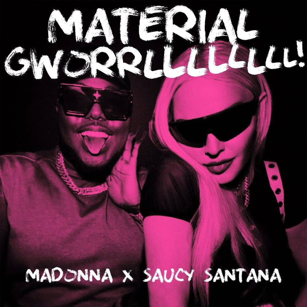 Material Gworl Madonna Cover Art Wallpaper