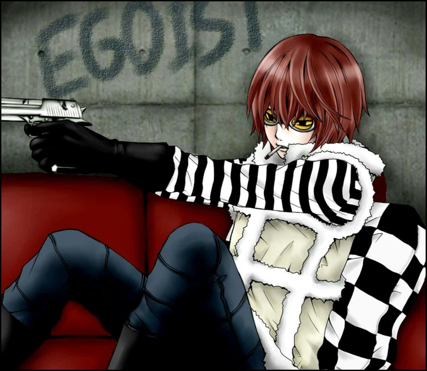 Matt From Death Note Striking A Cool Pose Wallpaper