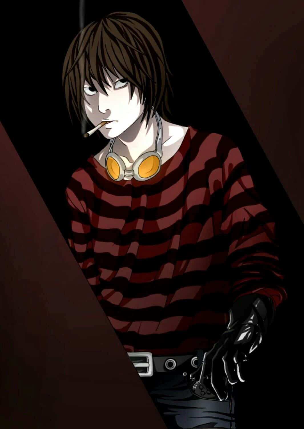 Matt From Death Note With A Mischievous Smile And His Gaming Goggles Wallpaper