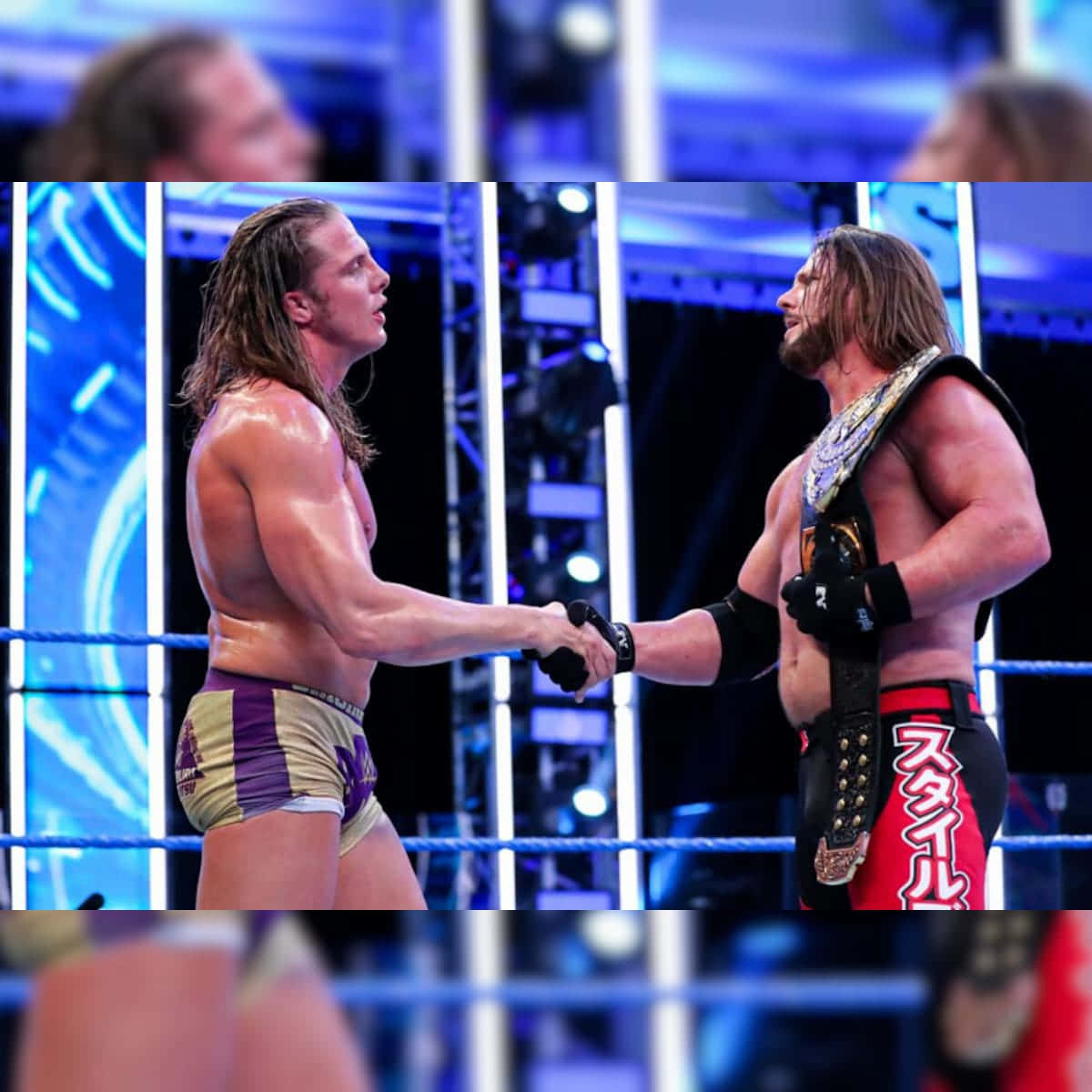 Matt Riddle Intercontinental Match Against A.j. Wallpaper