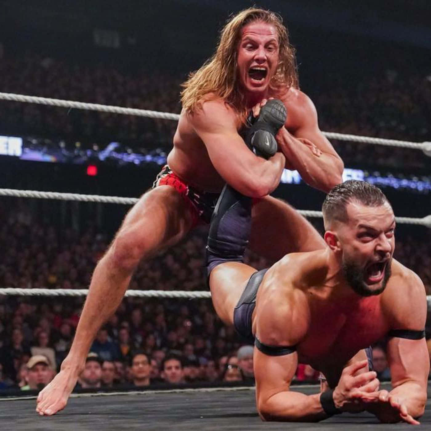 Matt Riddle Leg Locking Finn Balor Wallpaper