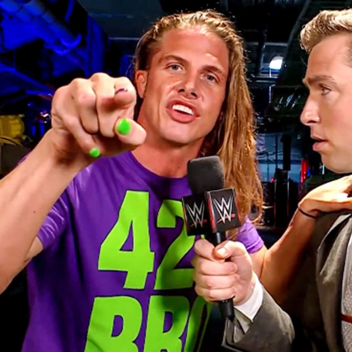 Matt Riddle Wwe Backstage Interview Wallpaper