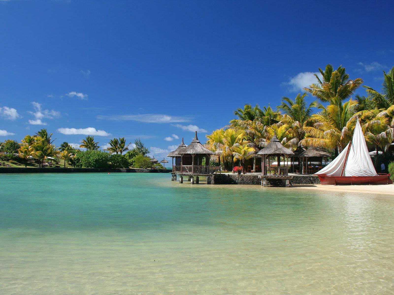 Mauritius Beach Cottages Wallpaper