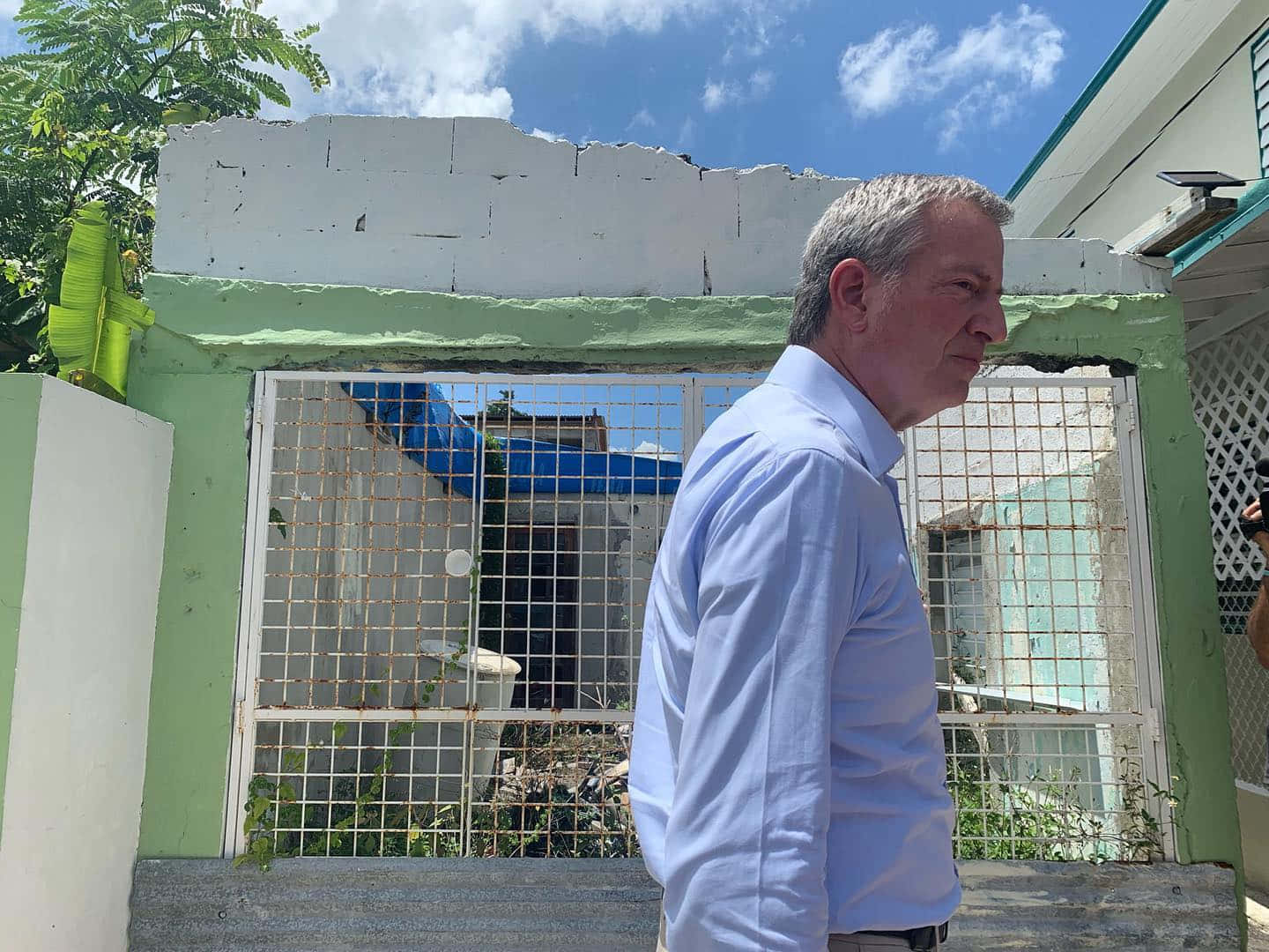 Mayor Bill De Blasio Surveys Storm Damaged Houses Wallpaper