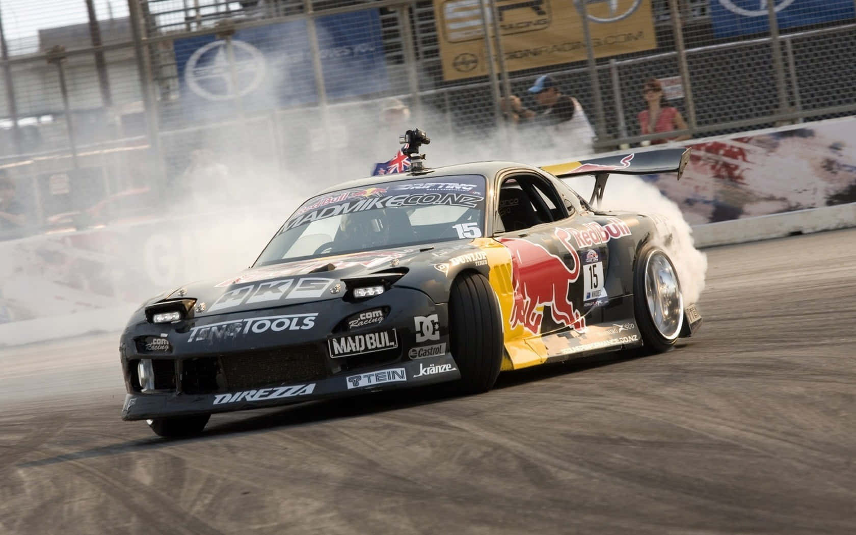 Mazda_ R X7_ Drift_ Racing_ Action Wallpaper