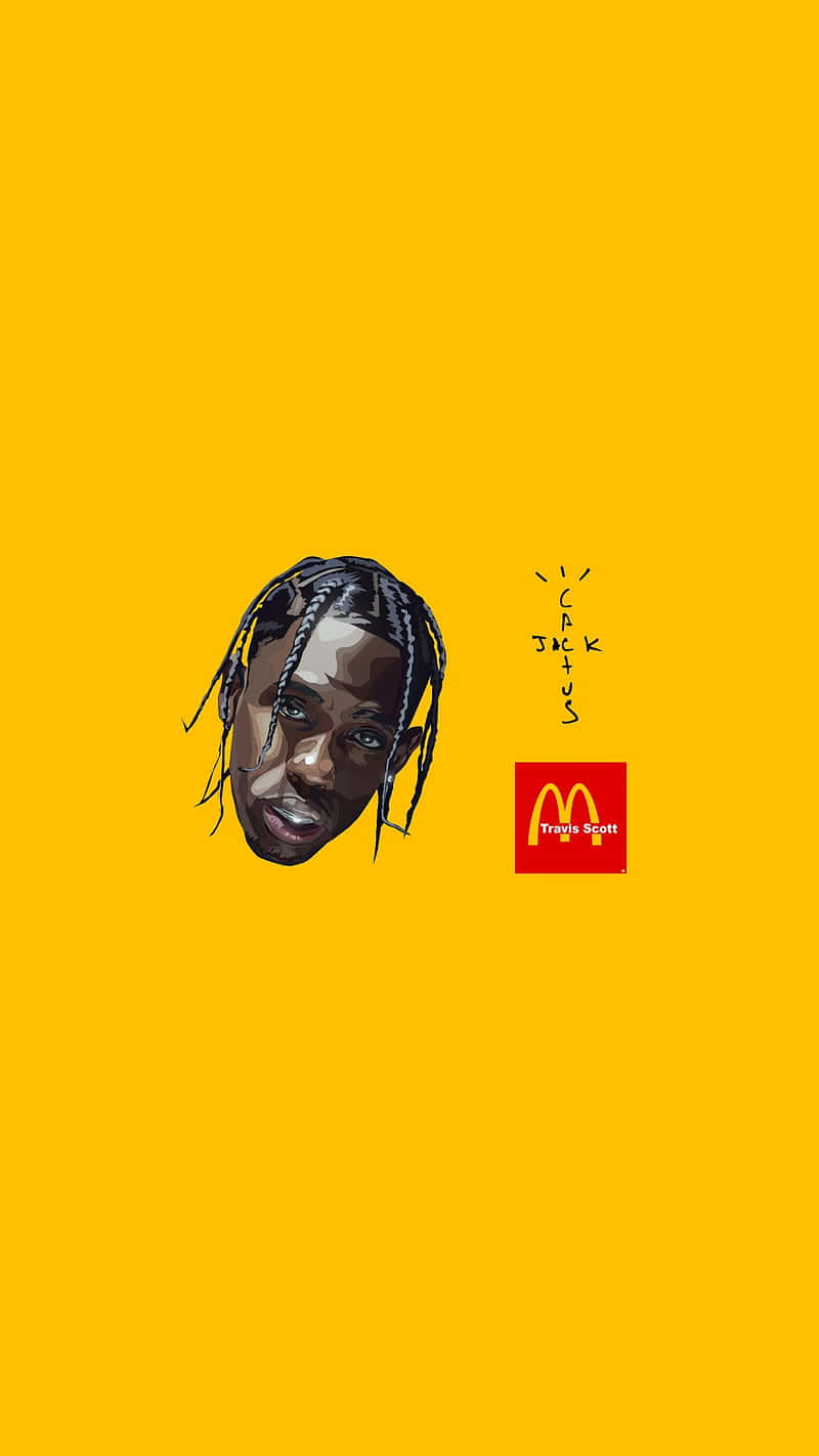 Mcdonald's Logo With A Man's Face On It Wallpaper