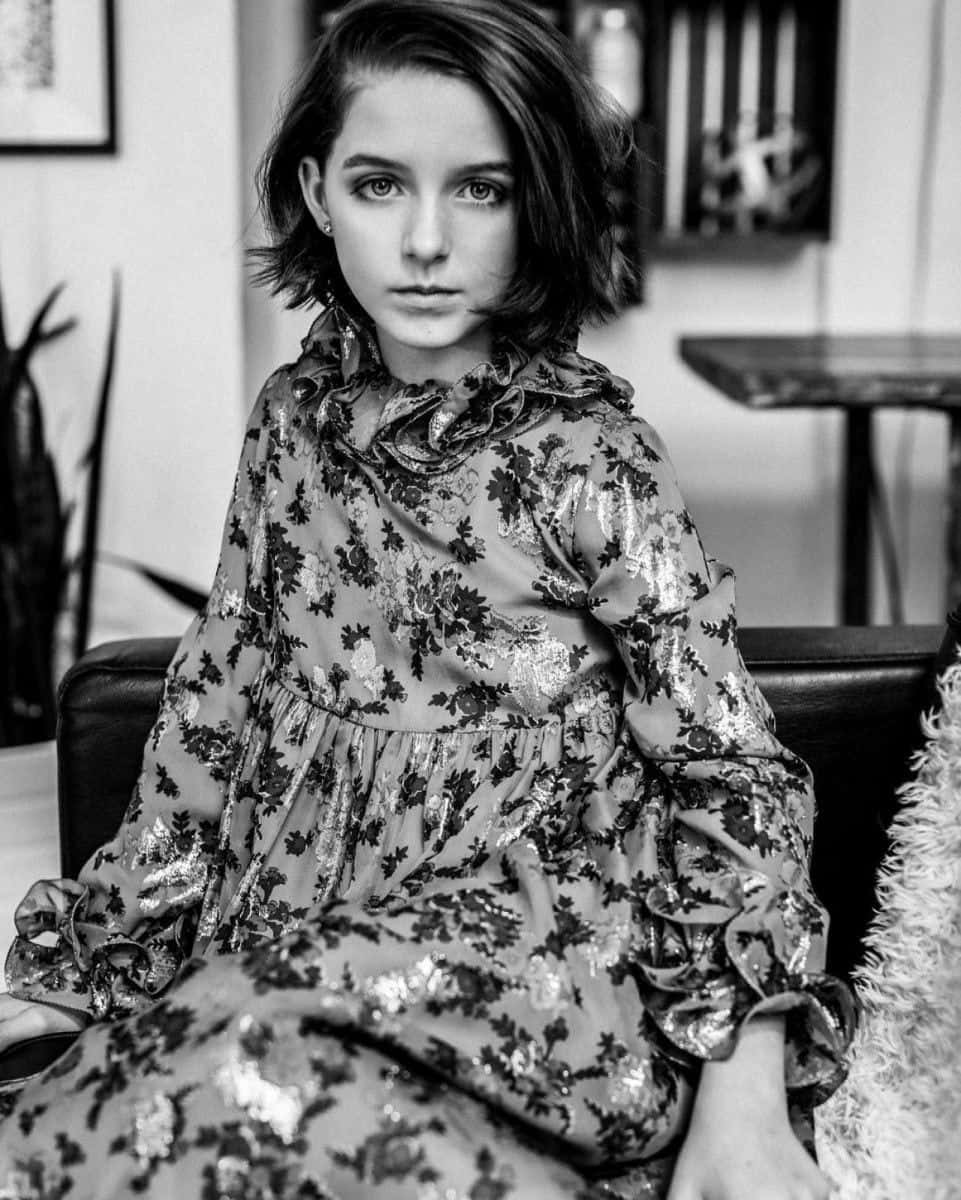 Mckenna Grace Elegant Portrait Wallpaper