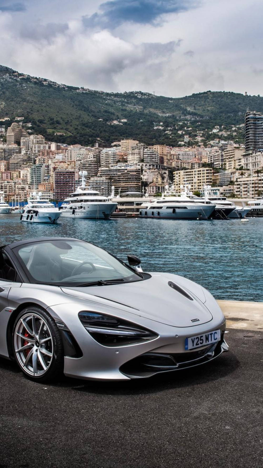 Mclaren 720s With Ships Phone Wallpaper