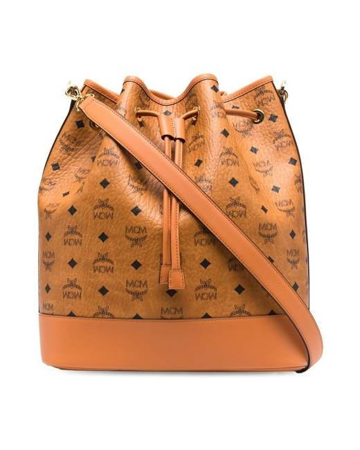 Mcm Large Dessau Drawstring Bag Wallpaper