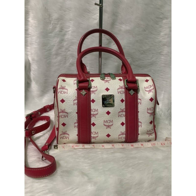 Mcm Speedy Pink Red Bag Wallpaper