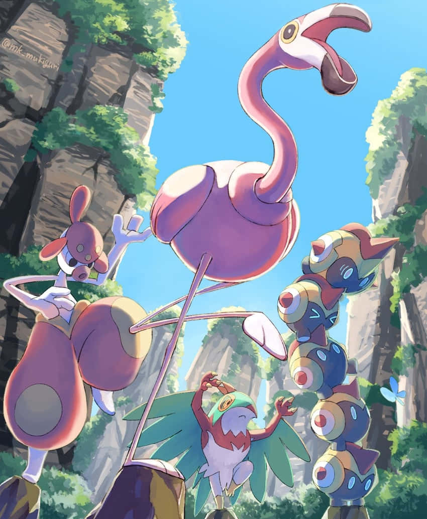 Medicham With Pokemons Wallpaper