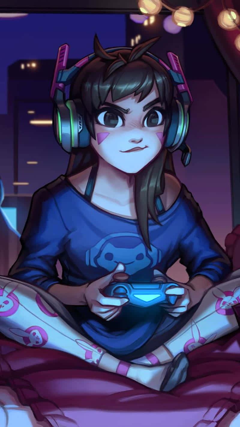 Meet Kira, The Kawaii Gaming Girl Wallpaper