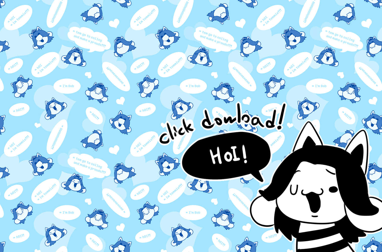 Meet Temmie, Resident Of Undertale Wallpaper