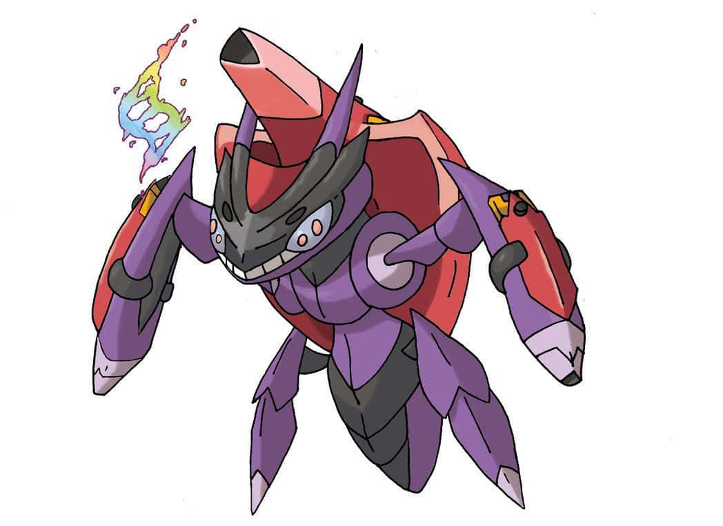 Mega Genesect Fan Art White Background Wallpaper