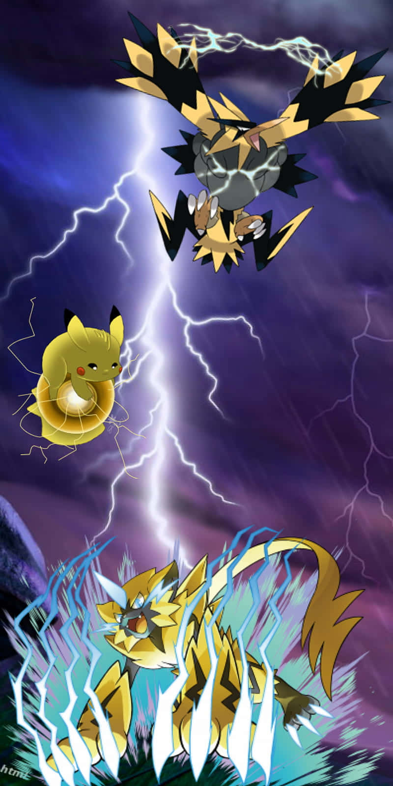 Mega Zapdos And Electric Pokemon Wallpaper