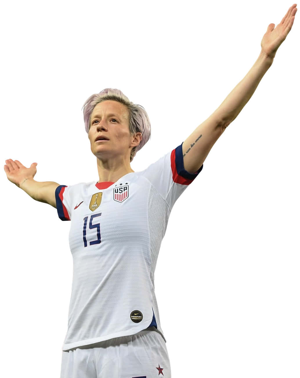 Megan Rapinoe In The Heat Of The Game Wallpaper