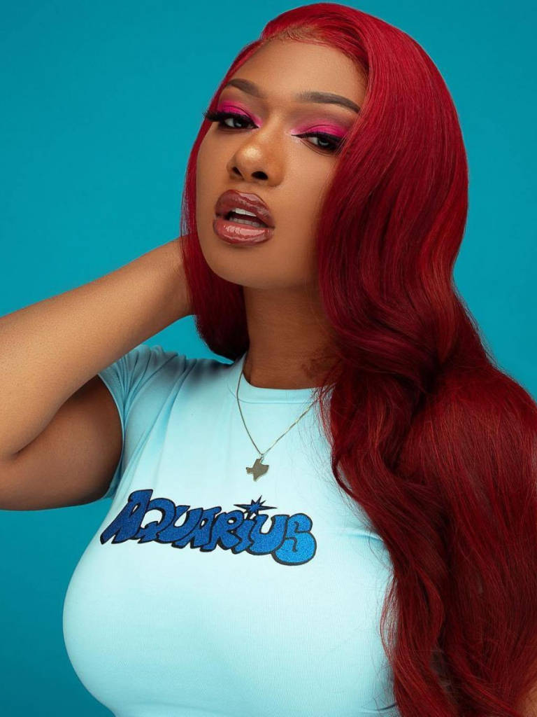 Megan Thee Stallion Red Hair Wallpaper