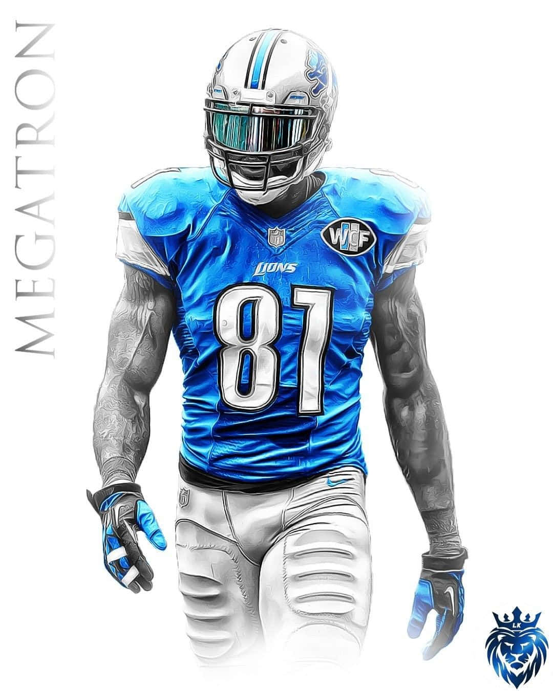 Megatron Detroit Lions Artwork Wallpaper