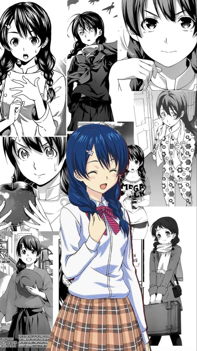 Megumi Tadokoro Collage Wallpaper