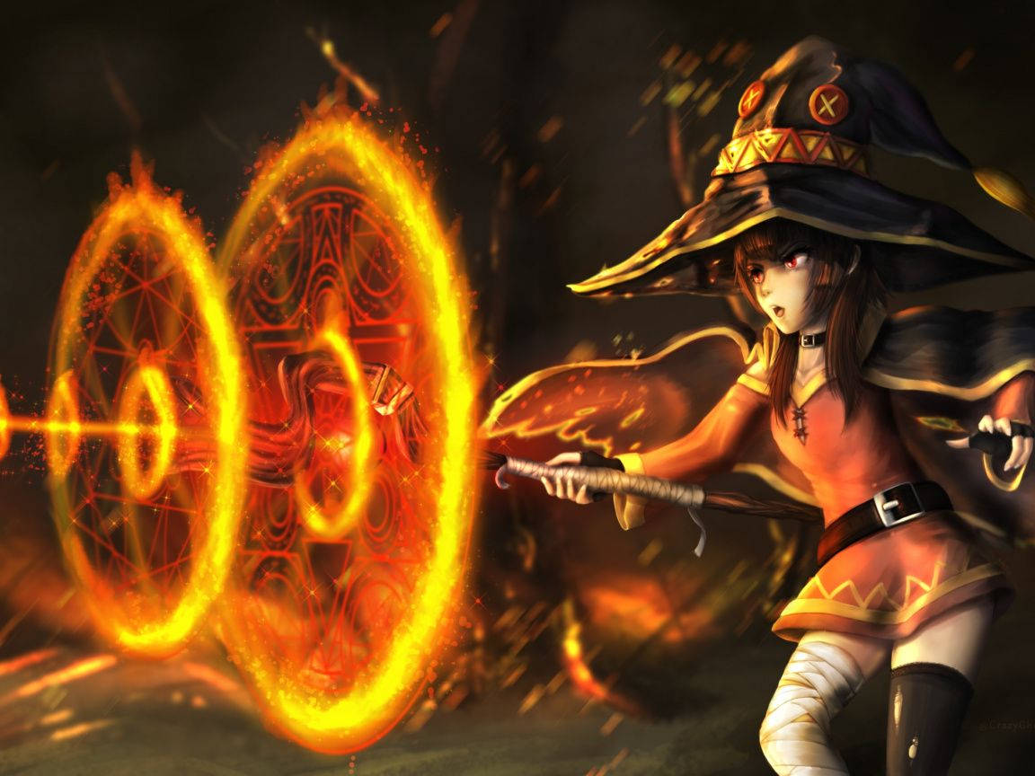 Megumin Magic Circles Wallpaper