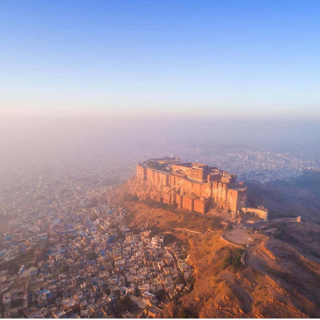 Mehrangarh Fort Aerial View Wallpaper