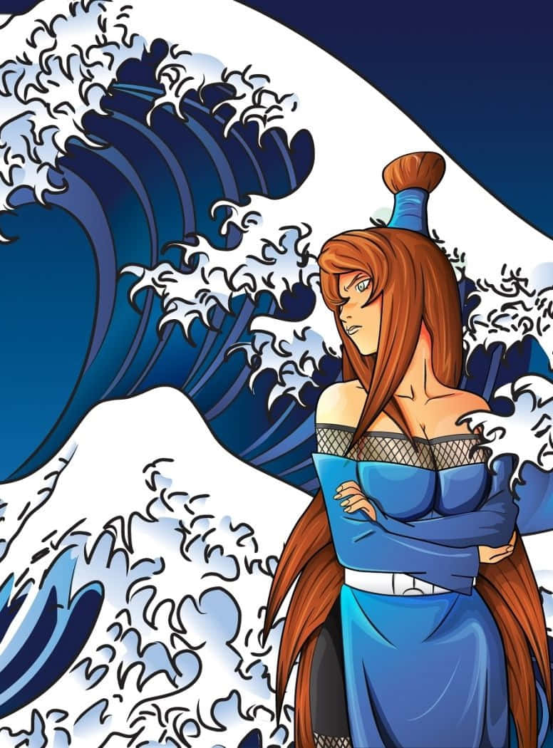 Mei Terumi, The Fifth Mizukage Of The Hidden Mist Village In Action Wallpaper