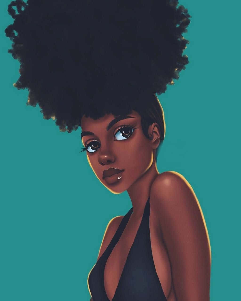 Melanin Model Art Wallpaper