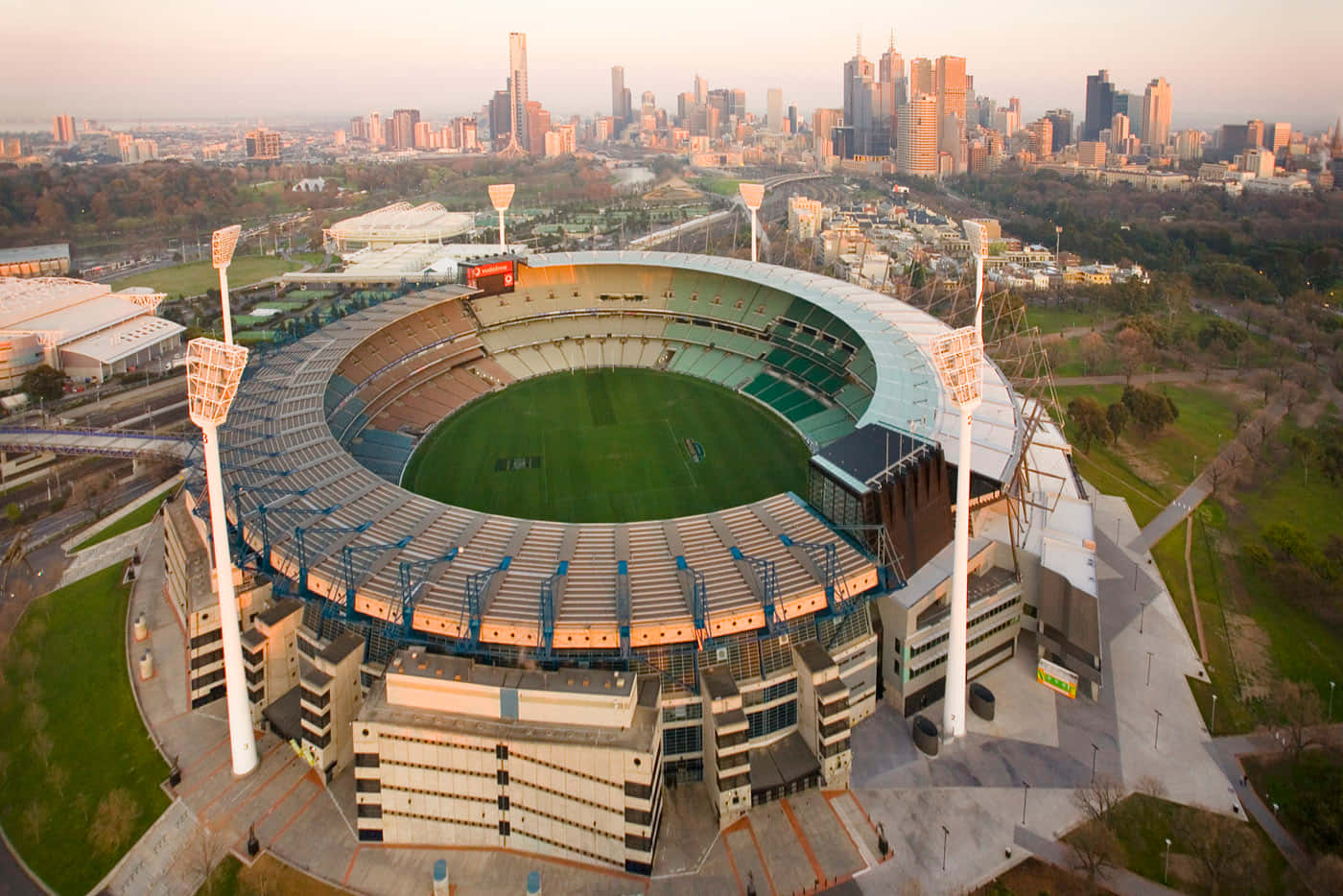 Melbourne Cricket Ground Aerial View Wallpaper