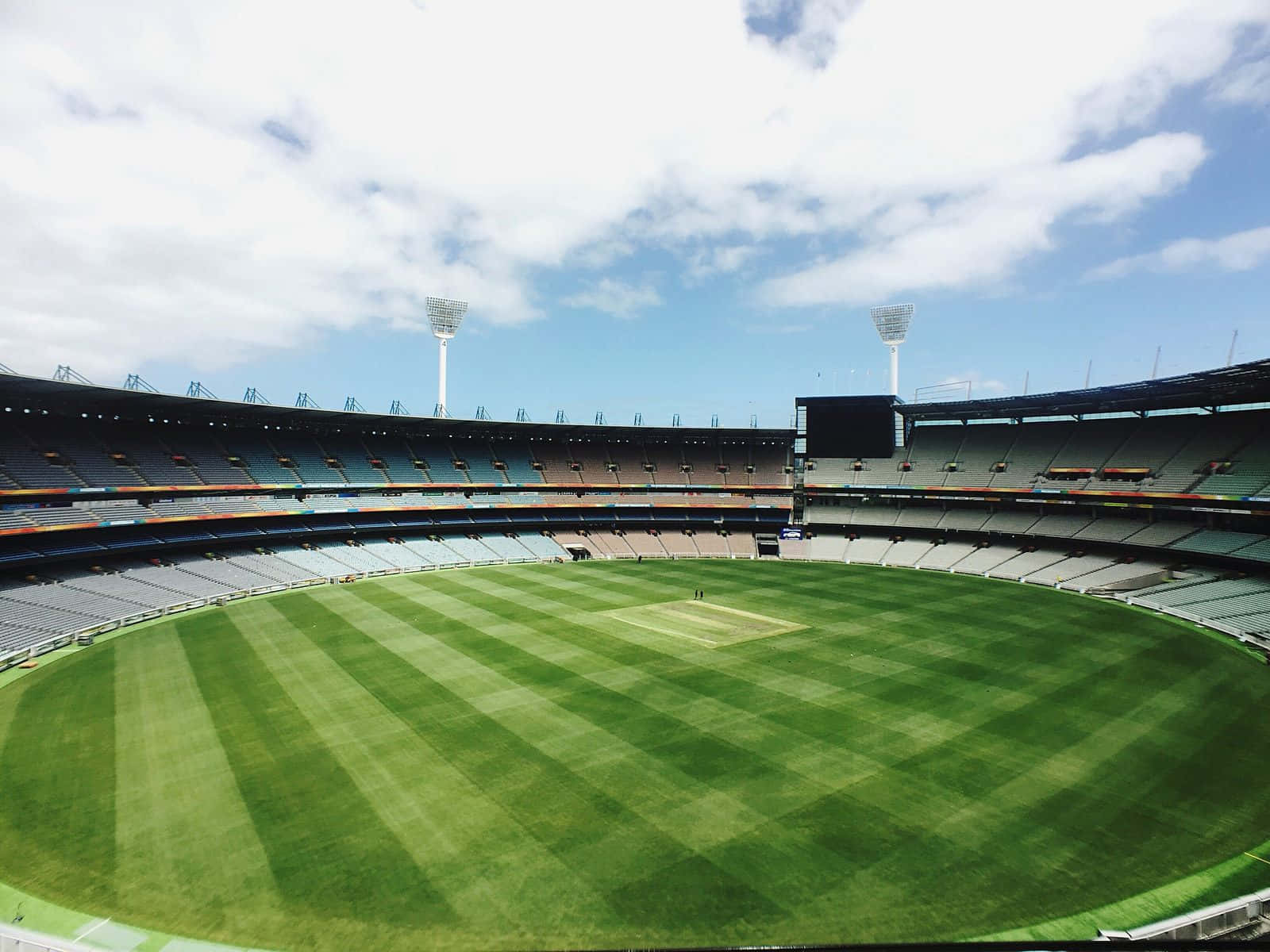 Melbourne Cricket Ground Empty Stadium Wallpaper