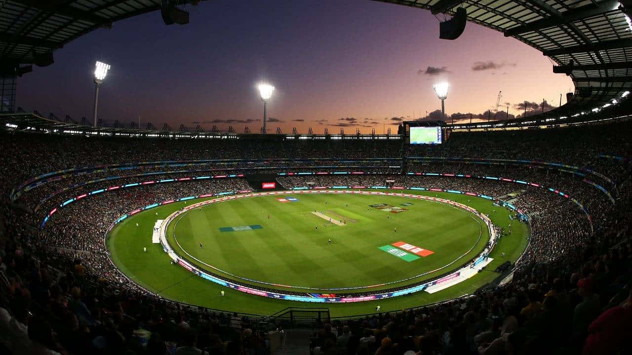 Melbourne Cricket Ground Night Match Wallpaper