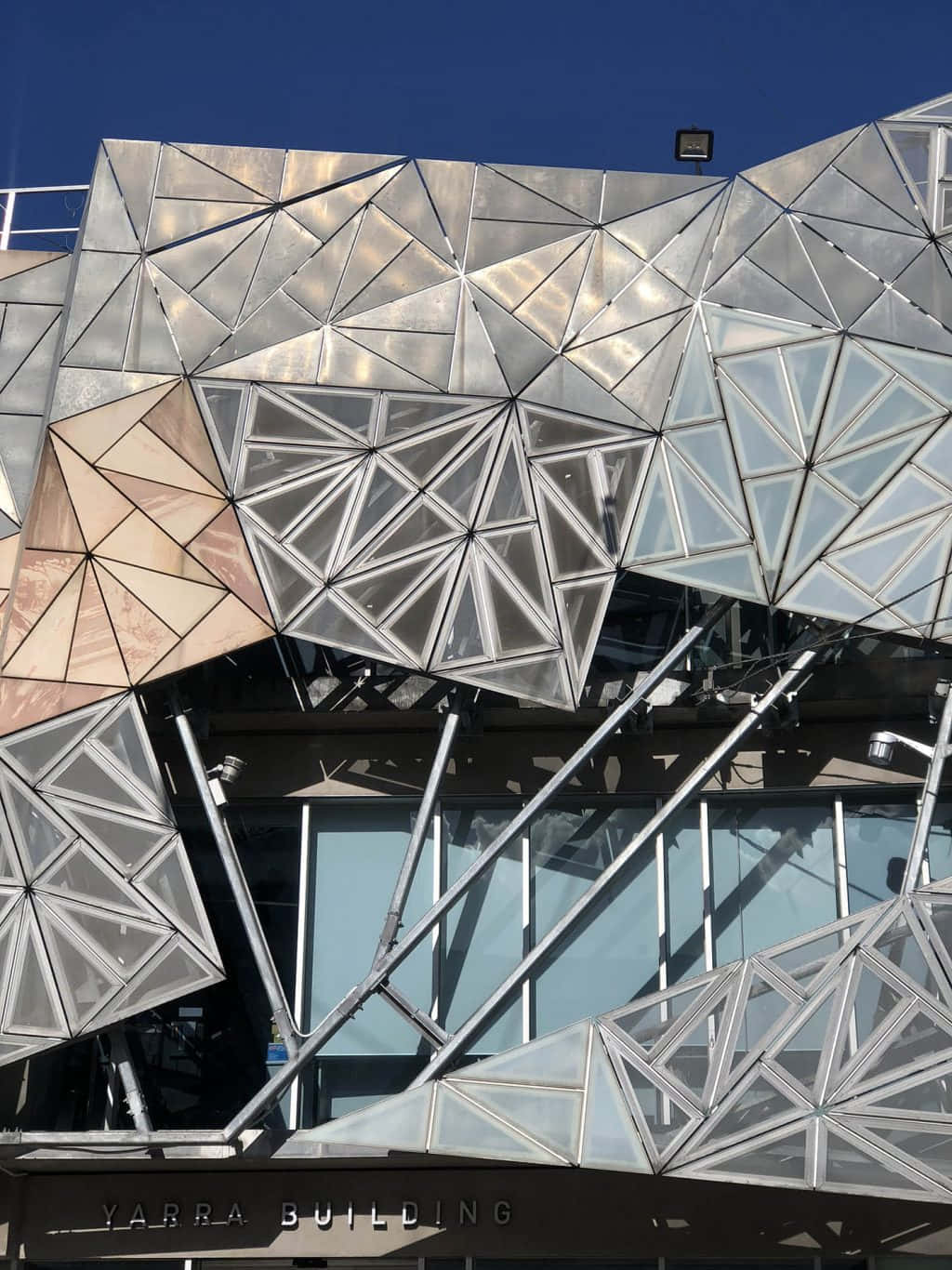 Melbourne Federation Square Yarra Building Facade Wallpaper