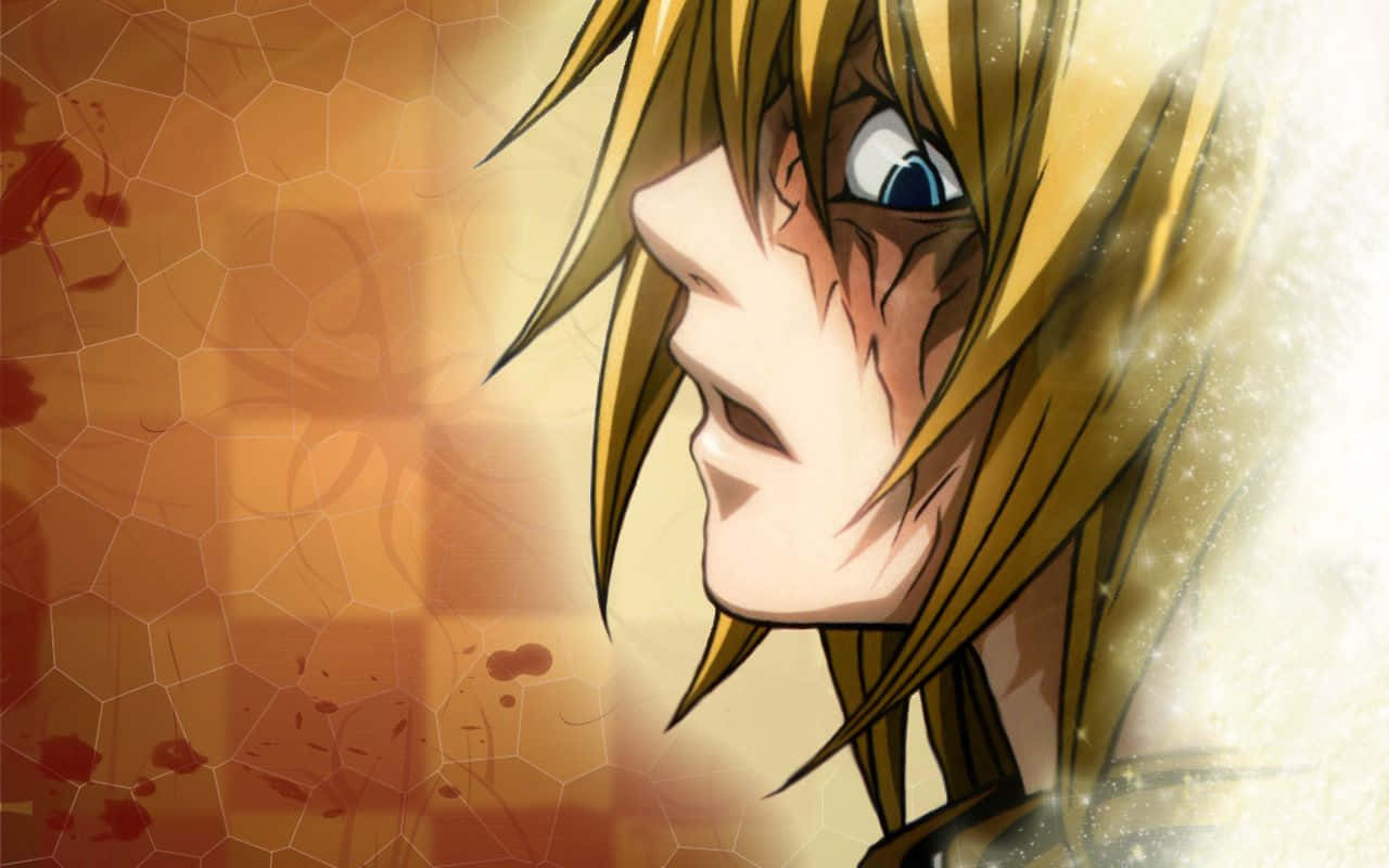 Mello Contemplating Strategy In Death Note Anime Wallpaper