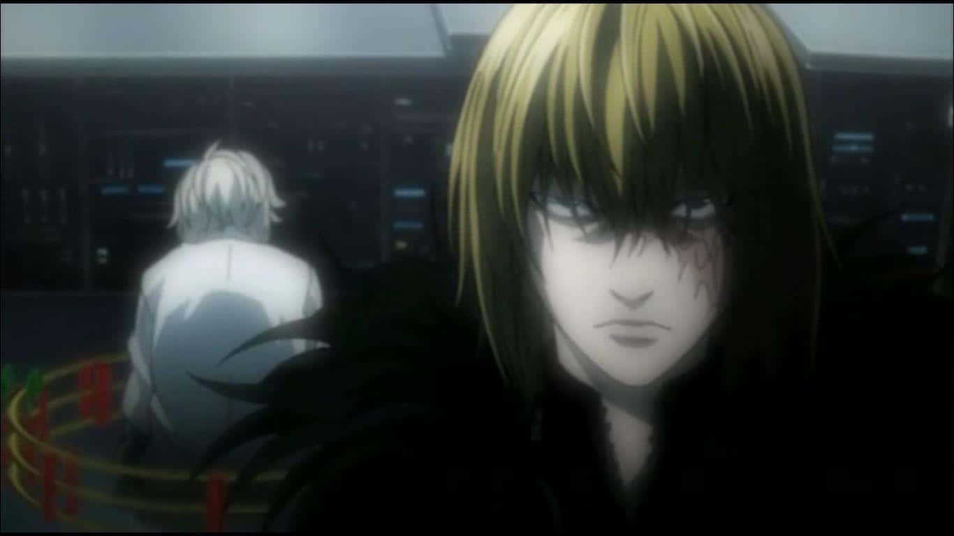 Mello Enjoying A Chocolate Bar In Death Note Wallpaper