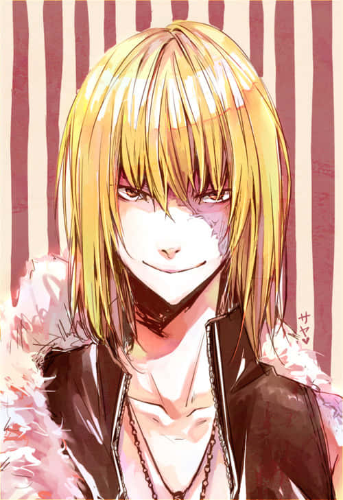 Mello From Death Note Anime Series Lounging In Contemplation Wallpaper